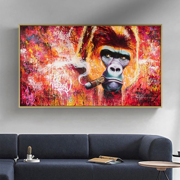 creative gorilla курение cigar pigar картина смешные плакат животных отпечатки настенные искусство картинка для гостиной спальня украшение д
creative gorilla курение cigar pigar картина смешные плакат животных отпечатки настенные искусство картинка для гостиной спальня украшение д