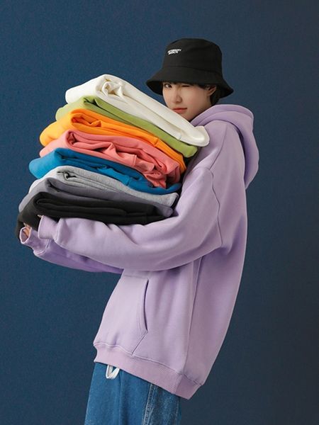 gangchai arts autumn and winter sweater men's trend loose casual coat couple's wear pure color hoodie, Blue
gangchai arts autumn and winter sweater men's trend loose casual coat couple's wear pure color hoodie, Blue