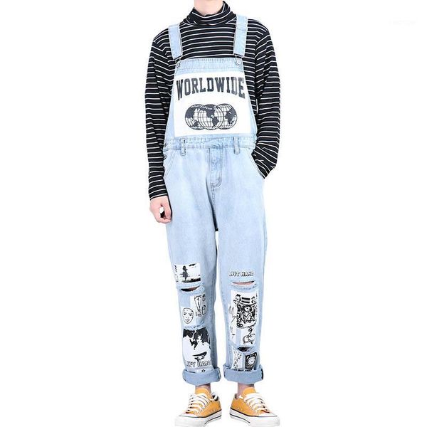 kiovno men's ripped pleated jeans jumpsuits soodle painted loose denim bib overalls for male streetwear1, Blue
kiovno men's ripped pleated jeans jumpsuits soodle painted loose denim bib overalls for male streetwear1, Blue