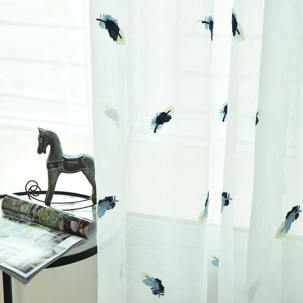 curtain & drapes embroidered feather curtains for living room bedroom white tulle windows children cotton fabrics textiles
curtain & drapes embroidered feather curtains for living room bedroom white tulle windows children cotton fabrics textiles