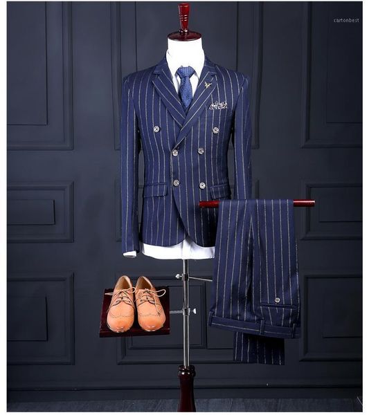 men's suits & blazers fashion tailor made blue stripes man suit double-breast slim fit 3 piece mens wedding party bridegroom (jacket+pa, White;black
men's suits & blazers fashion tailor made blue stripes man suit double-breast slim fit 3 piece mens wedding party bridegroom (jacket+pa, White;black