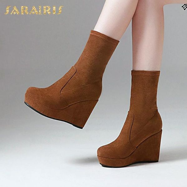 boots sarairis design 2021 wedges high heels shoes ladies bootie concise platform slip on luxury woman, Black
boots sarairis design 2021 wedges high heels shoes ladies bootie concise platform slip on luxury woman, Black