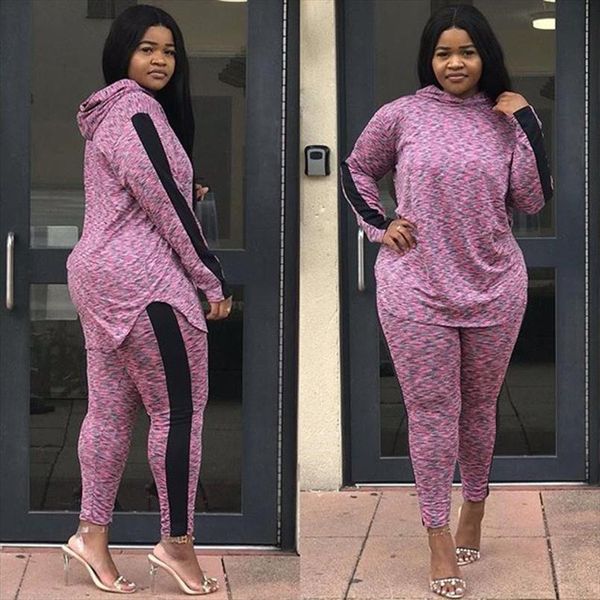 plus size hooded sports sets women runnning sets 2021 spring autumn gym fitness sports outdoor running jogging suit, Gray
