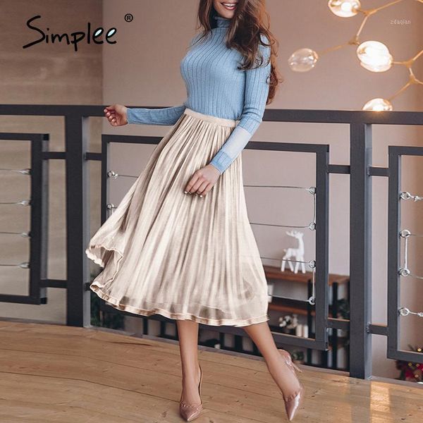 skirts simplee knitted elastic waist women a-line velvet pleated midi bottoms streetwear splicing ladies skirt autumn winter1, Black
skirts simplee knitted elastic waist women a-line velvet pleated midi bottoms streetwear splicing ladies skirt autumn winter1, Black