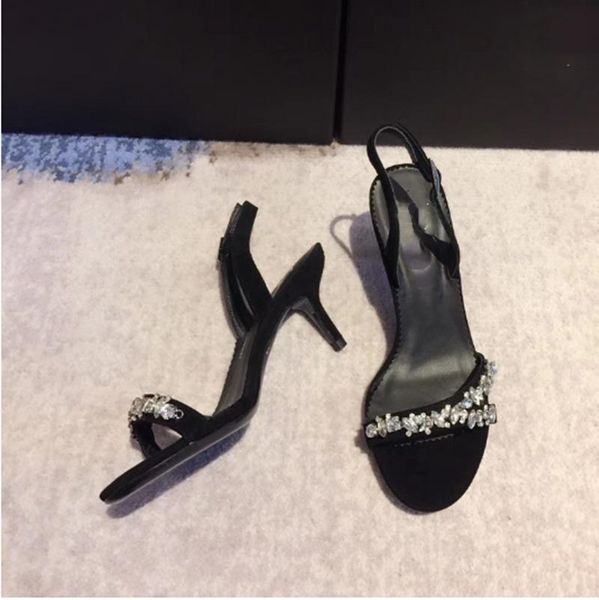 woman sandals crystal high heel genuine leather dance party ladies shoes 2021 new luxury designer brand mixed color pumps, Black
woman sandals crystal high heel genuine leather dance party ladies shoes 2021 new luxury designer brand mixed color pumps, Black