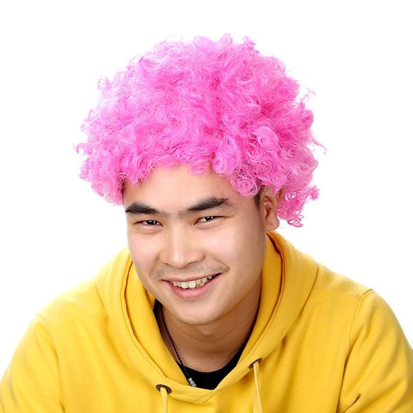 afro wig pink fancy dress curly men ladies clown hair disco football supporter w930, Black
afro wig pink fancy dress curly men ladies clown hair disco football supporter w930, Black