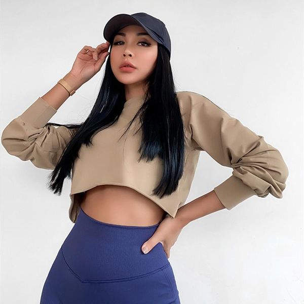 mermaid curve sports sweater women's running crop t-shirts loose brand ins popular o neck pullover long sleeve fitness top, Gray;blue
mermaid curve sports sweater women's running crop t-shirts loose brand ins popular o neck pullover long sleeve fitness top, Gray;blue