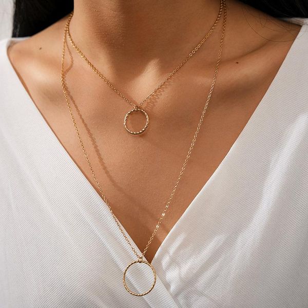 brling new 2020 fashion ins vintage chain pendant choker simple geometric circle alloy necklace for women girls gifts party, Golden;silver
brling new 2020 fashion ins vintage chain pendant choker simple geometric circle alloy necklace for women girls gifts party, Golden;silver