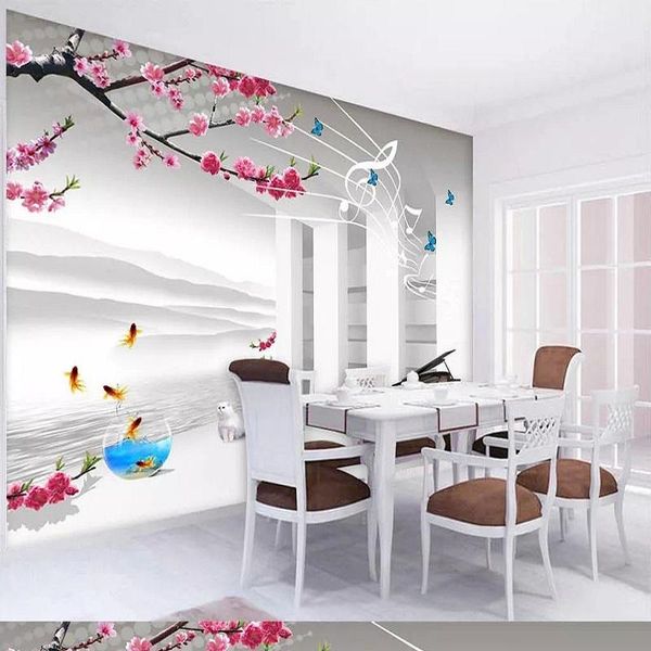 new custom 3d large mural wallpaper three-dimensional peach blossom space expansion children's room tv background living bedroom
new custom 3d large mural wallpaper three-dimensional peach blossom space expansion children's room tv background living bedroom
