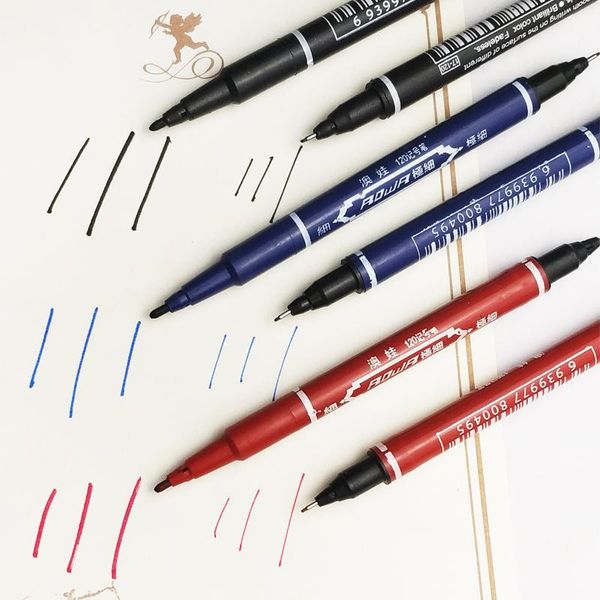 3 pcs lot 3 color black red blue double oil marker pen 2 functions water based pen office painting work pen wholesale promotion h wmtsqv
3 pcs lot 3 color black red blue double oil marker pen 2 functions water based pen office painting work pen wholesale promotion h wmtsqv