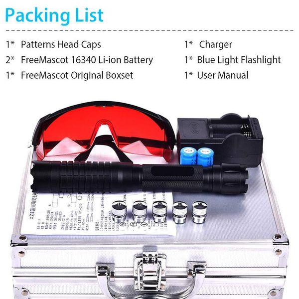 blue laser light pointer high power tactical teaching pen flashlight with 5 patterns for hunting hiking jlljpo
blue laser light pointer high power tactical teaching pen flashlight with 5 patterns for hunting hiking jlljpo