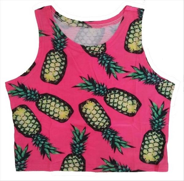 2018 new arrival women white vintage crop and tank cropped for femm pineapple fruit summer crop for ladies
2018 new arrival women white vintage crop and tank cropped for femm pineapple fruit summer crop for ladies