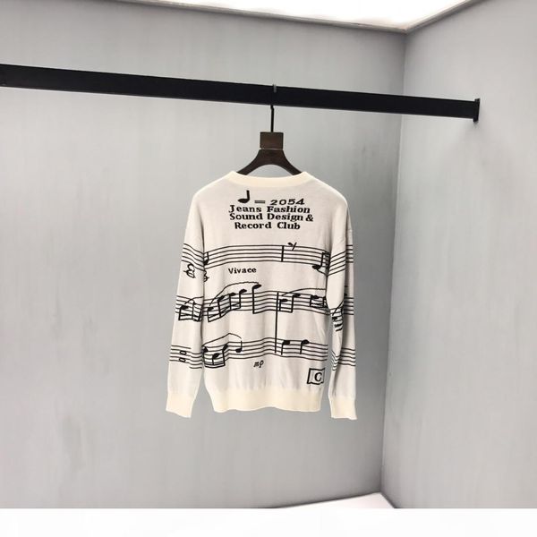 

winter warm sweater men turtleneck a musical notes. design mens sweaters slim fit pullover men knitwear male casual slim pullover, White;black