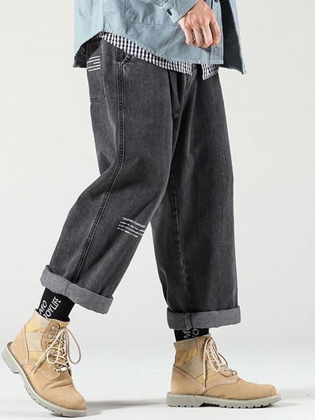 men's jeans autumn loose straight wide leg pants korean fashion large size fat, Blue
men's jeans autumn loose straight wide leg pants korean fashion large size fat, Blue