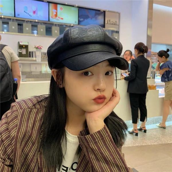 beanie/skull caps autumn and winter retro british hats women's fashion wild japanese leather octagonal hat personality cap student bere, Blue;gray
beanie/skull caps autumn and winter retro british hats women's fashion wild japanese leather octagonal hat personality cap student bere, Blue;gray