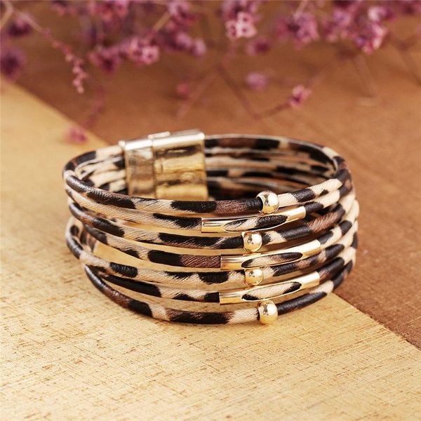 ksra boho leopard кожаный браслет для женщин мода элегантный многослойные wide wrap браслеты браслеты себе ювелирные изделия, Golden;silver 
ksra boho leopard кожаный браслет для женщин мода элегантный многослойные wide wrap браслеты браслеты себе ювелирные изделия, Golden;silver