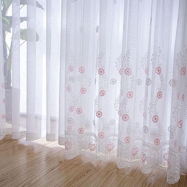 curtain & drapes korean flower embroidery window screen light transmission pink tulle for living room bedroom kitchen sheer panel drape#4
curtain & drapes korean flower embroidery window screen light transmission pink tulle for living room bedroom kitchen sheer panel drape#4