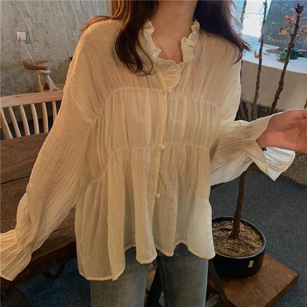 2 colors 2020 autumn korean style loose ruffles shirts womens v neck vintage long sleeve chiffon blouses women (cx1234, White
2 colors 2020 autumn korean style loose ruffles shirts womens v neck vintage long sleeve chiffon blouses women (cx1234, White