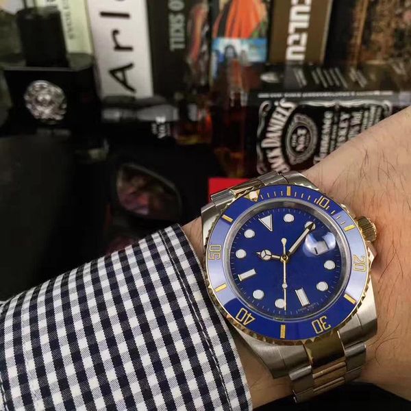 with original box mens automatic mechanical ceramics watches 40mm full stainless steel gliding clasp swimming wristwatches sapphire luminous, Slivery;brown
with original box mens automatic mechanical ceramics watches 40mm full stainless steel gliding clasp swimming wristwatches sapphire luminous, Slivery;brown