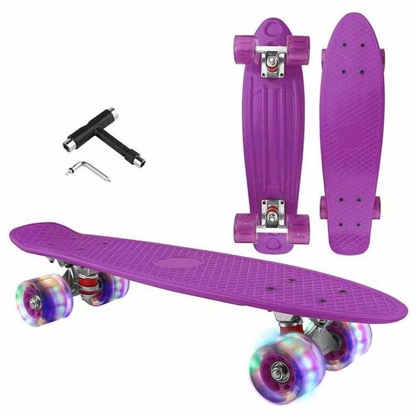 skateboarding 22inch mini fish board cruiser skateboard children scooter longboard skate boards flashing wheels portable durable penny
skateboarding 22inch mini fish board cruiser skateboard children scooter longboard skate boards flashing wheels portable durable penny