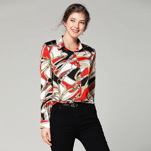 women's blouses & shirts 2021 autumn women vintage blouse fashion printed long sleeve turn-down collar female blusas#, White
women's blouses & shirts 2021 autumn women vintage blouse fashion printed long sleeve turn-down collar female blusas#, White
