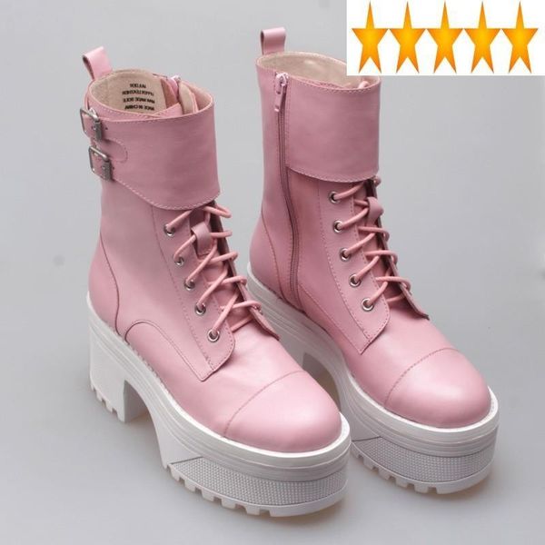 thick bottom height increasing british womens ankle round toe zip buckle cross tied high heel casual female platform boots, Black
thick bottom height increasing british womens ankle round toe zip buckle cross tied high heel casual female platform boots, Black