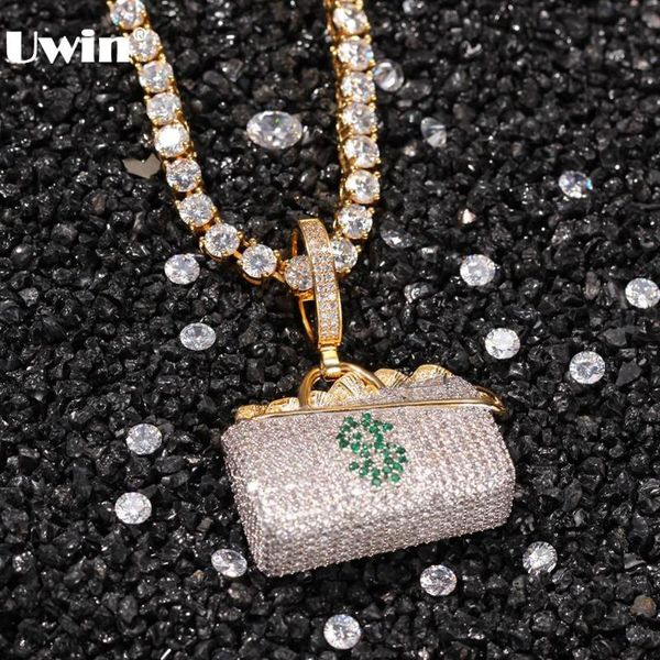 chains uwin fashion jewelry dollar bag pendant necklace hip hop full iced out cubic zirconia cz stone, Silver
chains uwin fashion jewelry dollar bag pendant necklace hip hop full iced out cubic zirconia cz stone, Silver