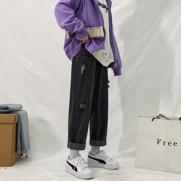 men's brim 2021 spring and winter new thin wind straight torn leg pants breeches young clothes z0bf, Blue
men's brim 2021 spring and winter new thin wind straight torn leg pants breeches young clothes z0bf, Blue