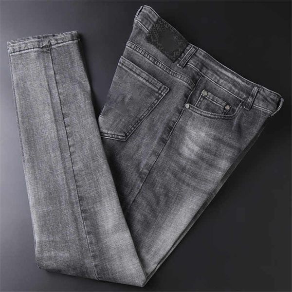 winter new fashion men's middle waist letters embroidery water washed street style straight elastic jeans men's cotton trousers si, Blue
winter new fashion men's middle waist letters embroidery water washed street style straight elastic jeans men's cotton trousers si, Blue