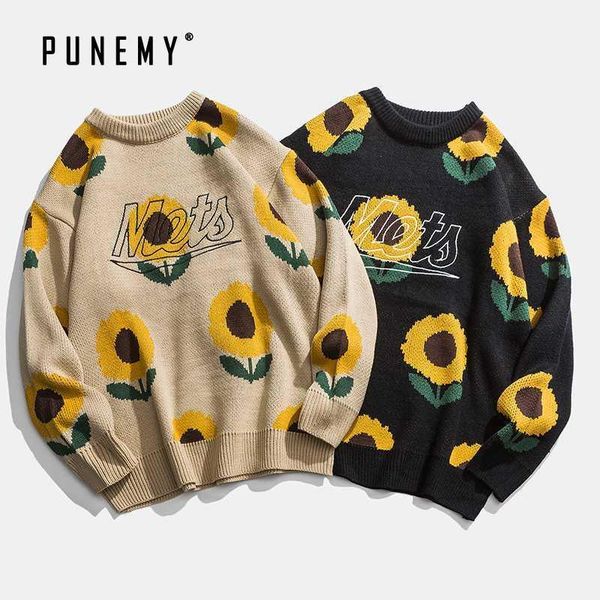 retro men sweaters sunflower pattern o-neck acrylic oversize hip hop streetwear harajuku pullover autumn new man's sweaters1, White;black
retro men sweaters sunflower pattern o-neck acrylic oversize hip hop streetwear harajuku pullover autumn new man's sweaters1, White;black