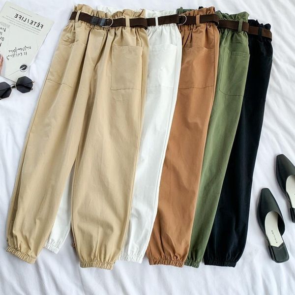 ankle-length pants women summer loose womens fashion straight high waist slim casual pants femme loose solid pencil women1, Black;white
ankle-length pants women summer loose womens fashion straight high waist slim casual pants femme loose solid pencil women1, Black;white