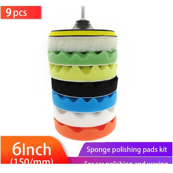 9pcs 6inch buffer sponge pad set car woolen polishing pad kit buffing waxing with m14 drill adaptor for car cleani bbydrz
9pcs 6inch buffer sponge pad set car woolen polishing pad kit buffing waxing with m14 drill adaptor for car cleani bbydrz