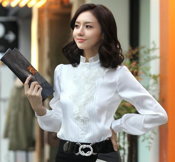 with frilly chiffon shirt white women's working clothes new style thin professional long-sleeved s0gc
with frilly chiffon shirt white women's working clothes new style thin professional long-sleeved s0gc