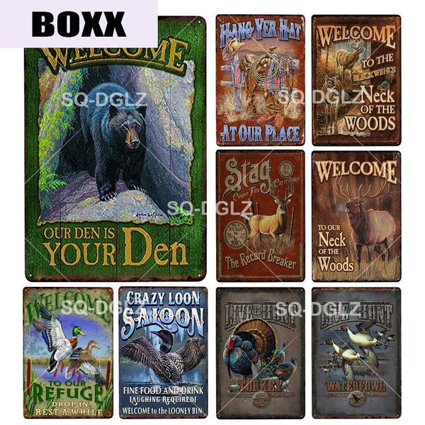 hunting metal sign vintage metal plaque plate wall decor tin signs wild animals poster gift
hunting metal sign vintage metal plaque plate wall decor tin signs wild animals poster gift