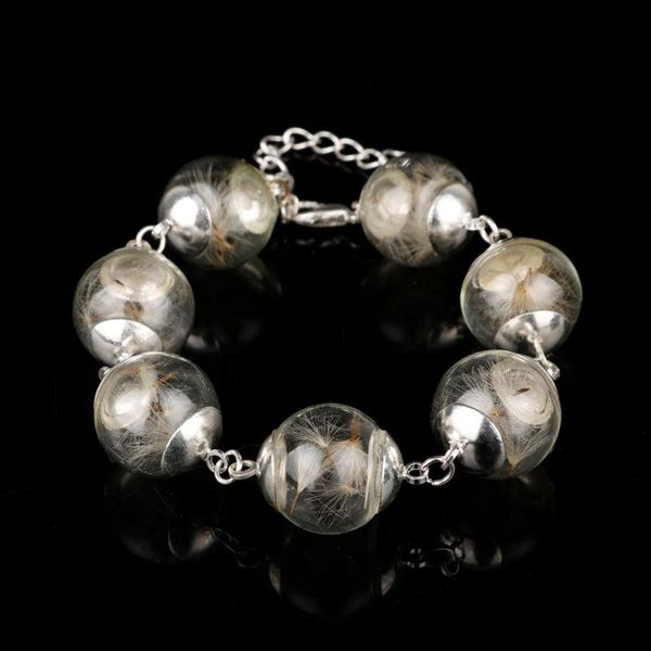 dongsheng fashion ball dandelion seeds hope wishing gift glass ball belief charm bracelet bangle -25, Black
dongsheng fashion ball dandelion seeds hope wishing gift glass ball belief charm bracelet bangle -25, Black