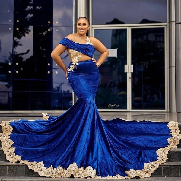 royal blue mermaid velvet evening dresses appliques lace prom gowns adrican illusion plus size cocktail party gowns wear, Black
royal blue mermaid velvet evening dresses appliques lace prom gowns adrican illusion plus size cocktail party gowns wear, Black