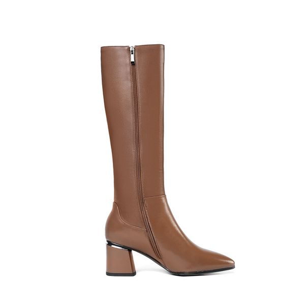 2020 large size 33-45 winter keep warm knee high boots fashion pointed toe high heels shoes genuine leather women boots, Black
2020 large size 33-45 winter keep warm knee high boots fashion pointed toe high heels shoes genuine leather women boots, Black