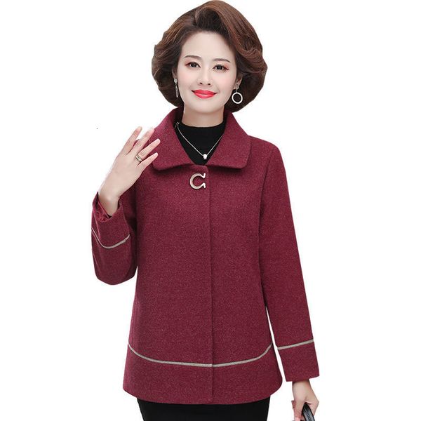 female winter autumn 2021 wool coat fashion middle-aged casual temperament coats plus size outerwear r544 3urh, Black
female winter autumn 2021 wool coat fashion middle-aged casual temperament coats plus size outerwear r544 3urh, Black