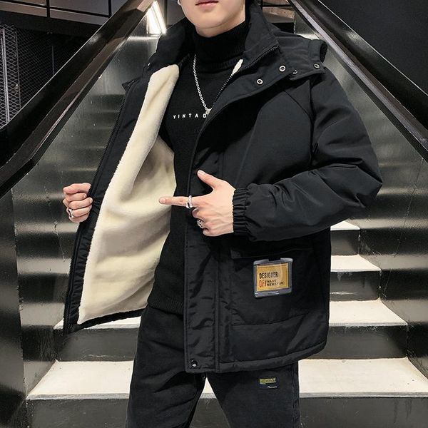 hair thickening han edition popular logo tooling cotton-padded jacket to keep warm the new 2020 handsome winter coat, Black
hair thickening han edition popular logo tooling cotton-padded jacket to keep warm the new 2020 handsome winter coat, Black