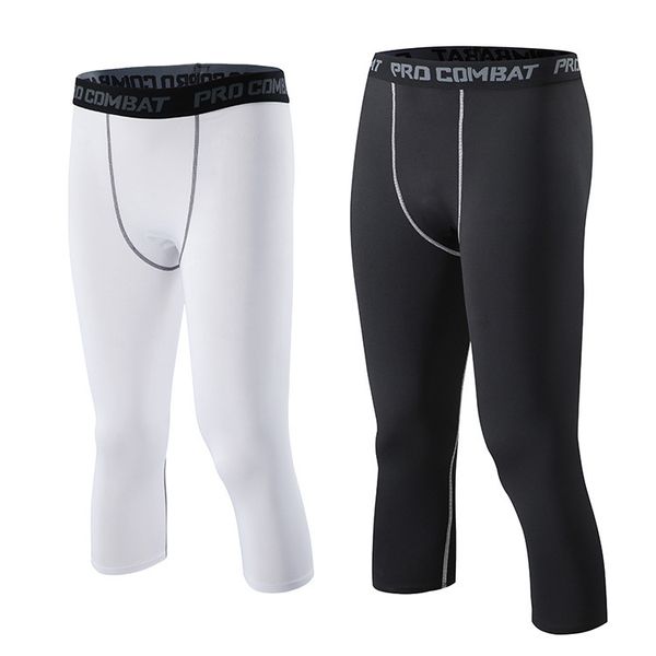 men running tights men sports leggings sportswear compression base laye trousers men jogger fitness gym basketball shorts 3/4, White;black
men running tights men sports leggings sportswear compression base laye trousers men jogger fitness gym basketball shorts 3/4, White;black