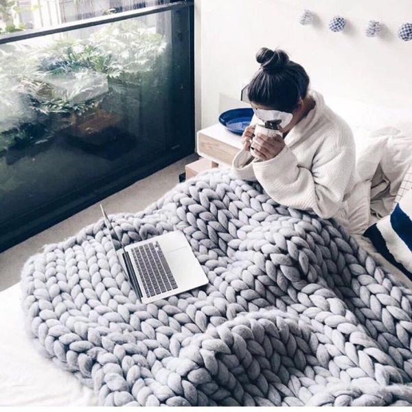 blankets handmade chunky knit knitted blanket for sofa bed tv soft warm thick yarn bulky fluffy wool cover
blankets handmade chunky knit knitted blanket for sofa bed tv soft warm thick yarn bulky fluffy wool cover