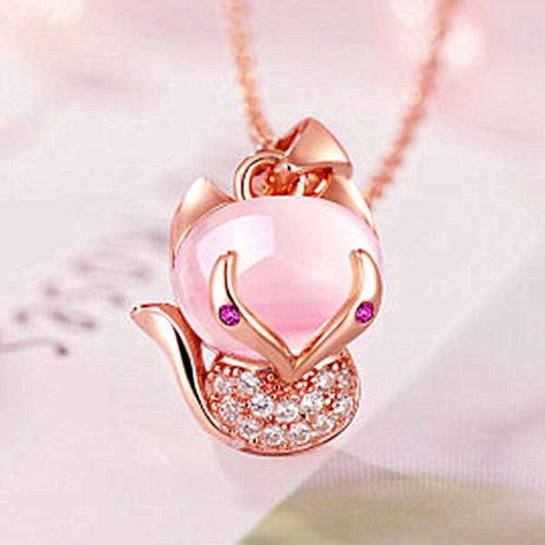10 pcs rose gold plated lovely cat pendant link chain necklace for women gift rose quartz jewelry, Silver
10 pcs rose gold plated lovely cat pendant link chain necklace for women gift rose quartz jewelry, Silver