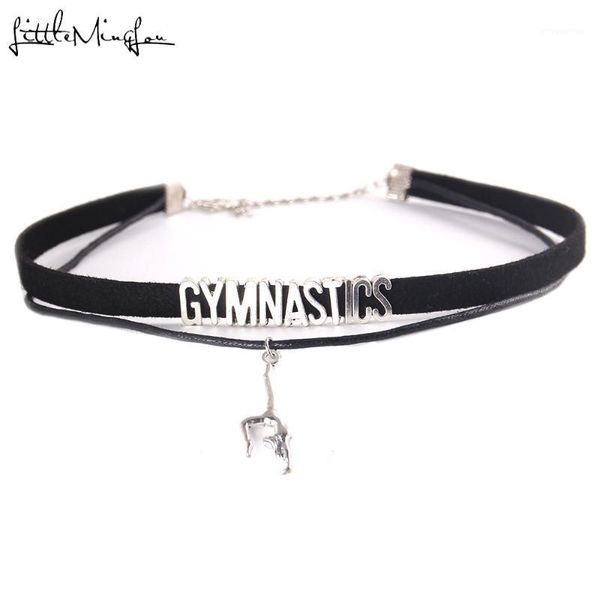little minglou fashion gymnastics choker necklace charm pendant velvet handmade collar jewelry choker for women collares mujer1, Golden;silver
little minglou fashion gymnastics choker necklace charm pendant velvet handmade collar jewelry choker for women collares mujer1, Golden;silver