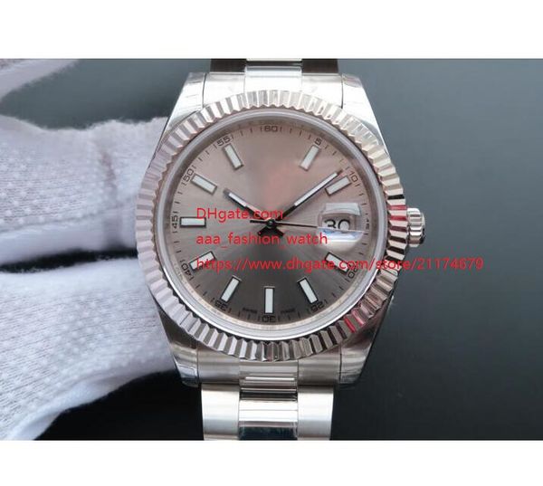 factory supplier sapphire date ii 41mm gray dial stainless steel 116334 automatic mechanical mens men's watch watches, Slivery;brown
factory supplier sapphire date ii 41mm gray dial stainless steel 116334 automatic mechanical mens men's watch watches, Slivery;brown