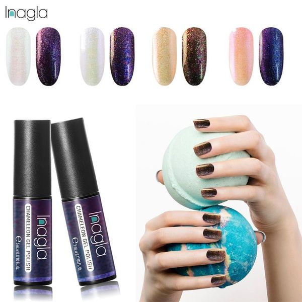 nail gel inagla 3d polish chameleon 5ml varnish art lacquer black base needed manicure soak off enamel uv, Red;pink
nail gel inagla 3d polish chameleon 5ml varnish art lacquer black base needed manicure soak off enamel uv, Red;pink
