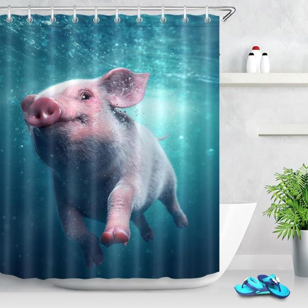 3d blue sea diving cute pig fabric shower curtain polyester waterproof funny animal print decorative bathroom curtains with hook
3d blue sea diving cute pig fabric shower curtain polyester waterproof funny animal print decorative bathroom curtains with hook