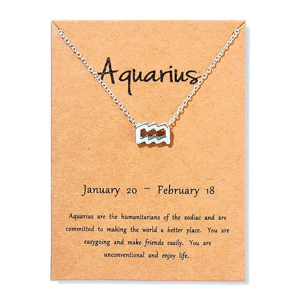 12 созвездие aquarius leo libra сообщение ювелирные изделия подвеска ожерелье ожерелья для женщин день рождения подарок, Silver
12 созвездие aquarius leo libra сообщение ювелирные изделия подвеска ожерелье ожерелья для женщин день рождения подарок, Silver