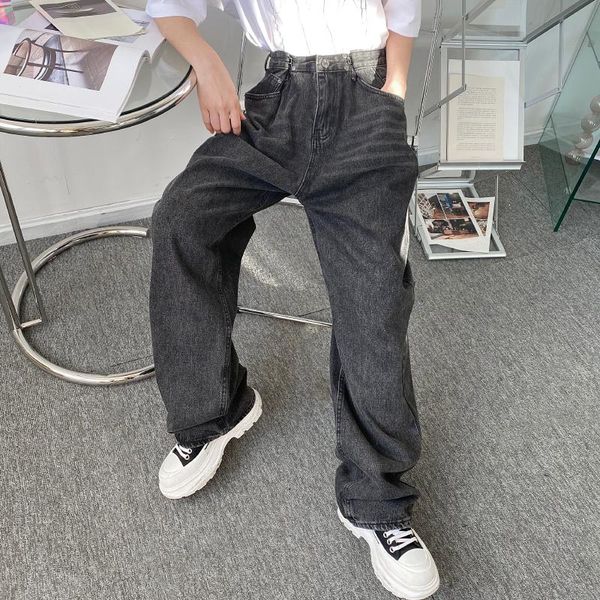 men's jeans men vintage loose casual high waist wide-leg trousers male retro fashion streetwear hip hop gray denim pants, Blue
men's jeans men vintage loose casual high waist wide-leg trousers male retro fashion streetwear hip hop gray denim pants, Blue