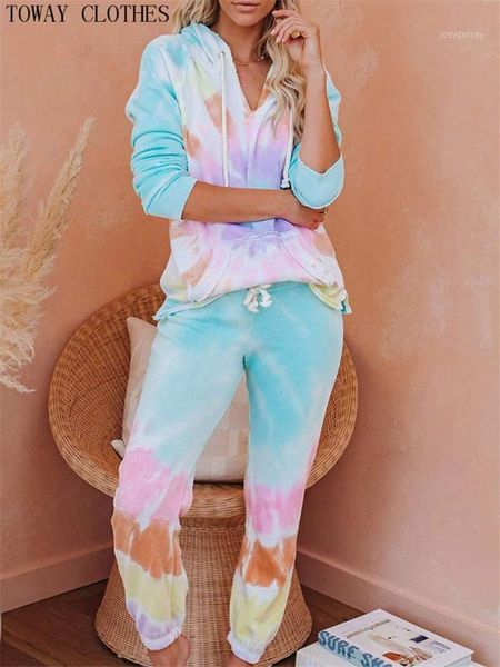 women tie dye printed pajamas long sleeve and long pants hooded pijamas feminino set nightwear casual sleepwear1, White
women tie dye printed pajamas long sleeve and long pants hooded pijamas feminino set nightwear casual sleepwear1, White