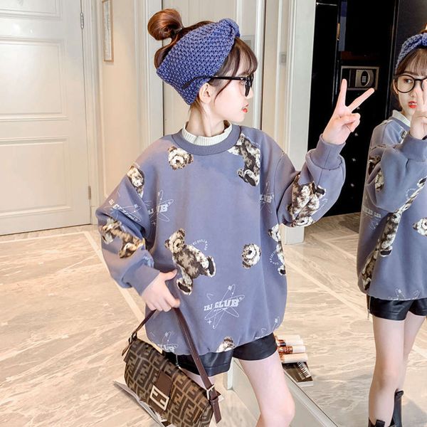 children's 2020 new girls' net red bear sweater thickened winter clothing korean base coat, Black
children's 2020 new girls' net red bear sweater thickened winter clothing korean base coat, Black
